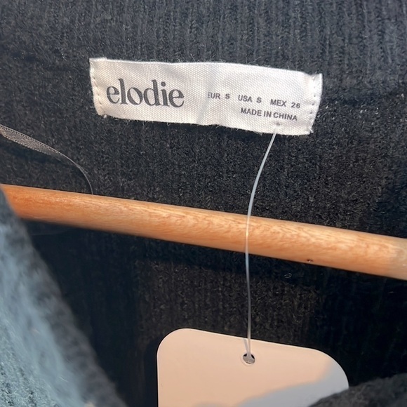 Elodie Crewneck Ribbed Crop Sweater NWT Small - Picture 2 of 4